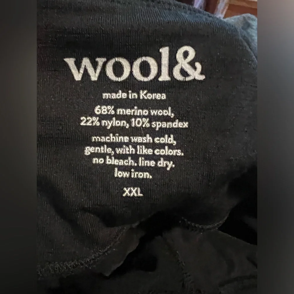 Wool& Summit Black Merino Wool Leggings - Picture 7 of 9